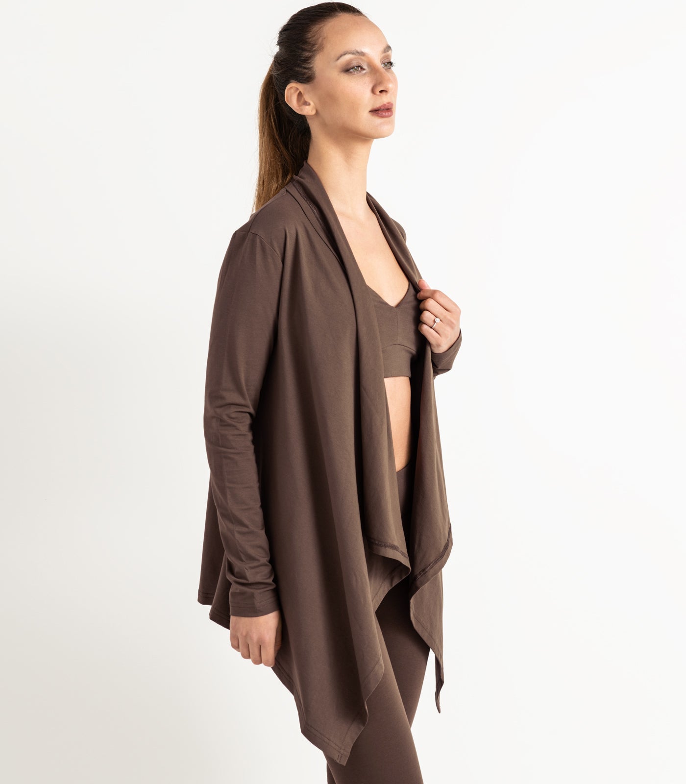 Flowing Cardigan - Chocolate Martini