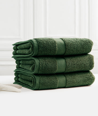 Bhumi Organic Cotton - Bath Mat 3 Pack - Forest Green