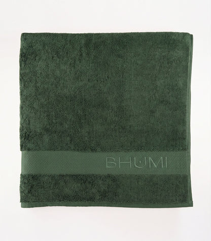 Bhumi Organic Cotton - Bath Sheet - Forest Green
