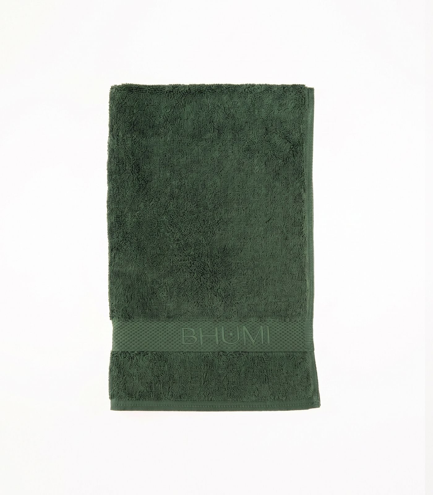 Bhumi Organic Cotton - Hand Towel - Forest Green