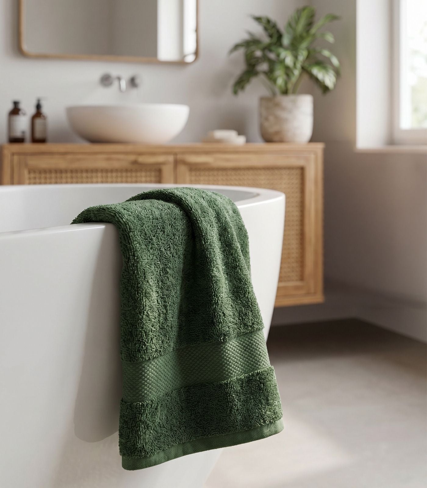 Bhumi Organic Cotton - Bath Towel - Forest Green