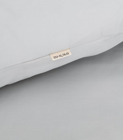 Bhumi Organic Cotton - Percale Pillow Cases (Pair) - Glacier