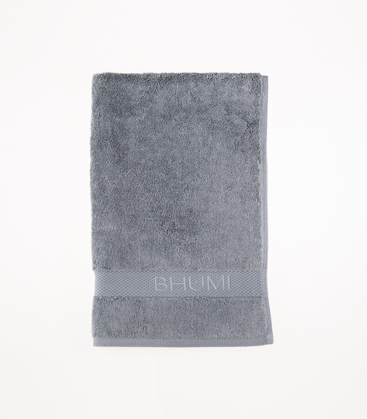 Bhumi Organic Cotton - Hand Towel - Granite Blue