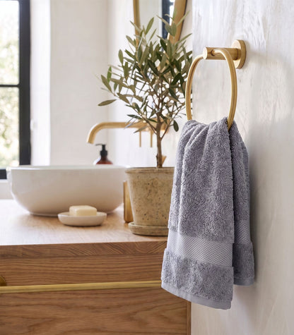 Bhumi Organic Cotton - Hand Towel - Granite Blue