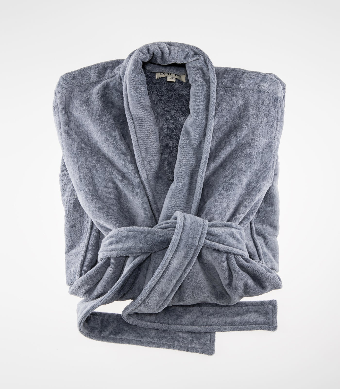 Bhumi Organic Cotton - Spa Robe - Granite Blue