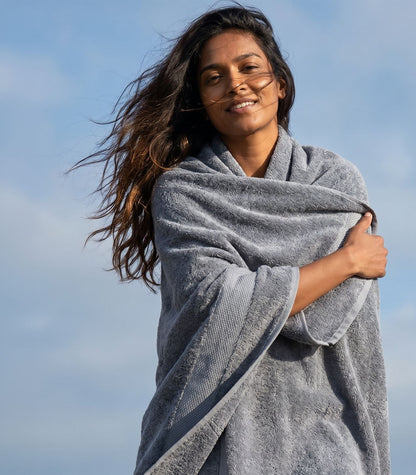 Bhumi Organic Cotton - Bath Towel - Granite Blue
