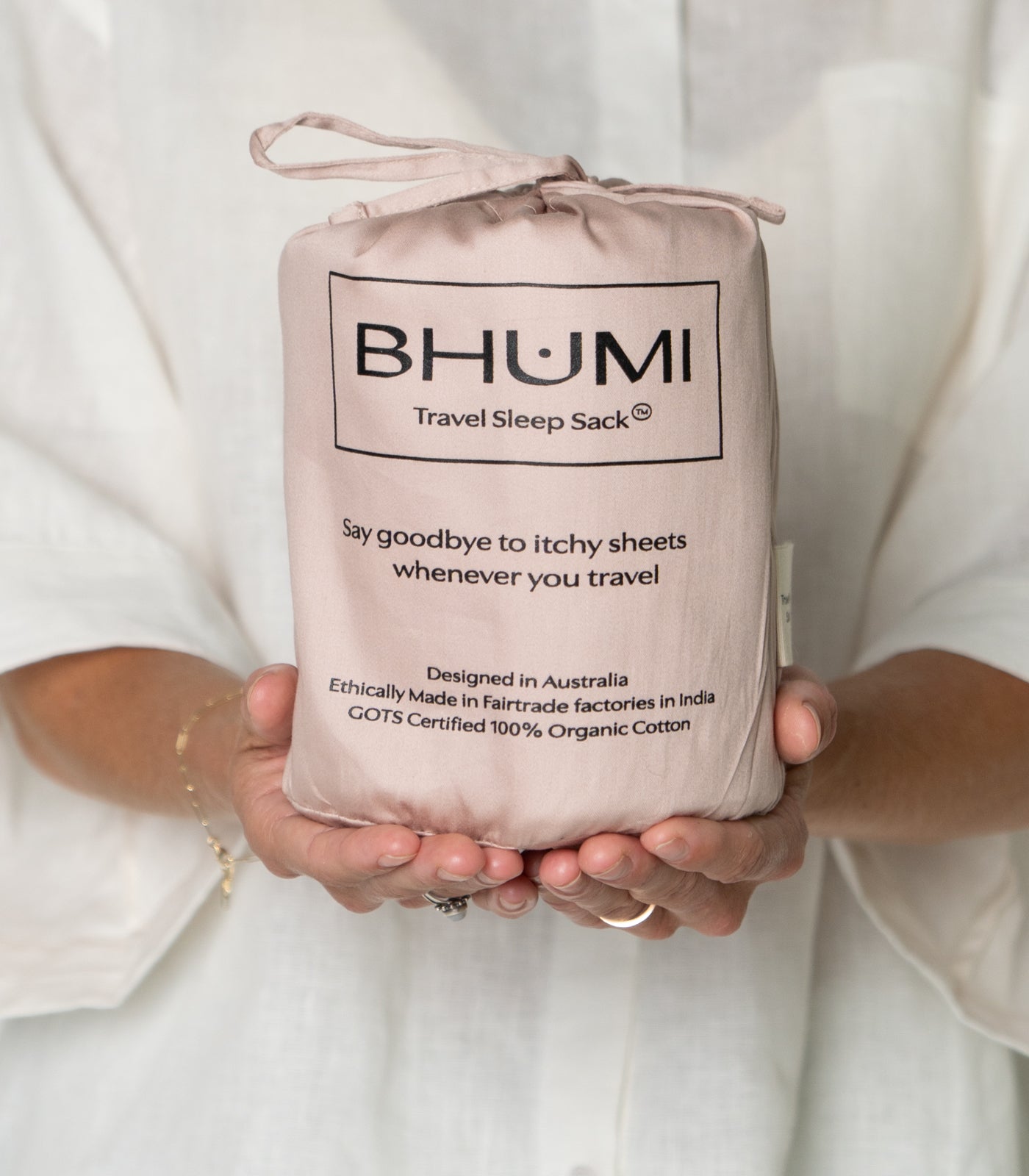 Bhumi Organic Cotton - Travel Sleep Sack - Dusty Rose