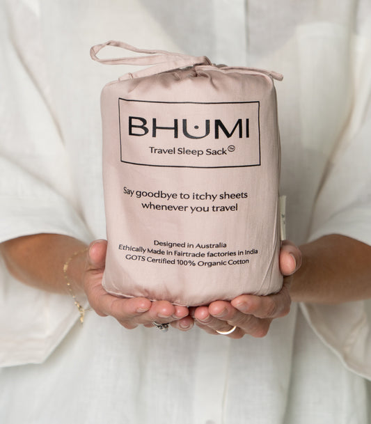Bhumi Organic Cotton - Travel Sleep Sack - Dusty Rose