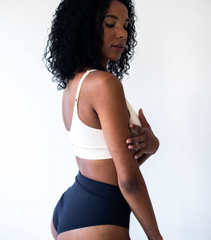 Bhumi Organic Cotton - Hi Cut Brief (2 Pack) - Navy