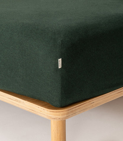 Bhumi Organic Cotton - Fitted - Jersey Sheet - Green Melange
