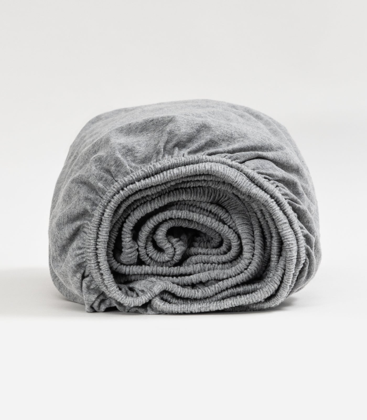 Grey Melange - Jersey Fitted Sheet Set