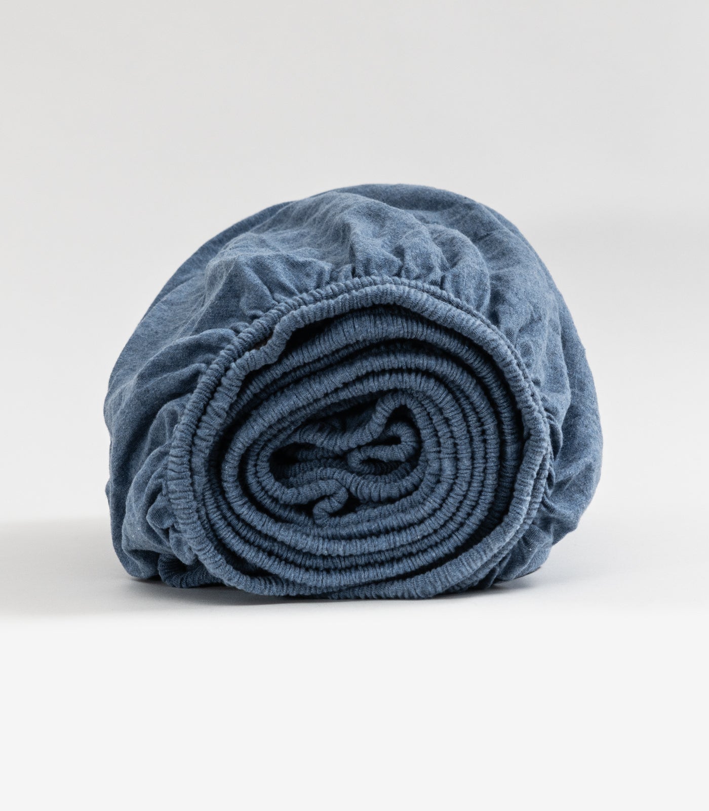 Ocean Blue Melange - Jersey Fitted Sheet Set