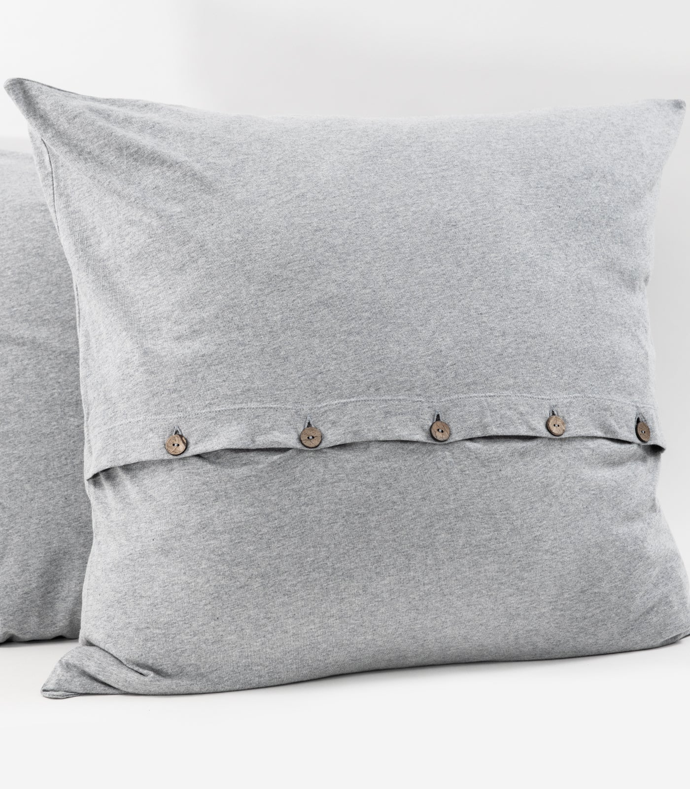 Grey Melange - Jersey European Pillow