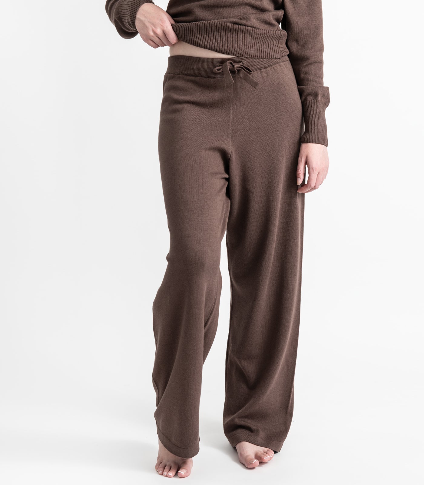 Bhumi Organic Cotton - Fine Knit Pant - Chocolate