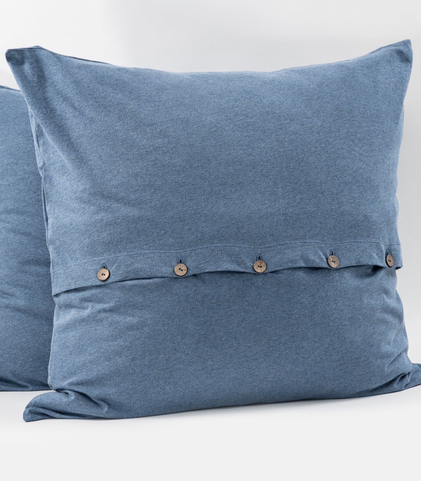 Ocean Blue Melange - Jersey European Pillow