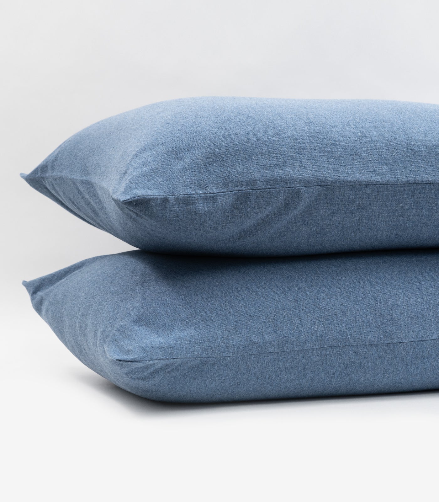 Ocean Blue Melange - Jersey Standard Pillow
