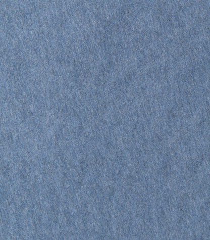 Ocean Blue Melange Cot - Jersey Fitted Sheet Set
