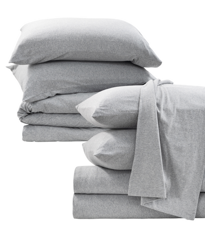 Ocean Blue Melange - Jersey Essential Bundle