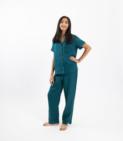 Bhumi Organic Cotton - Kids Linen Wear Me Wash Me PJ Pack - Short Sleeve