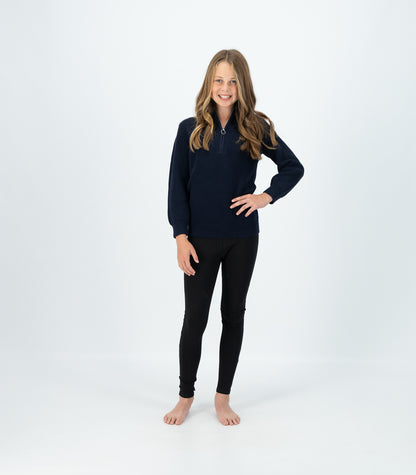 Bhumi Organic Cotton - Kids Zip Sweater - Navy