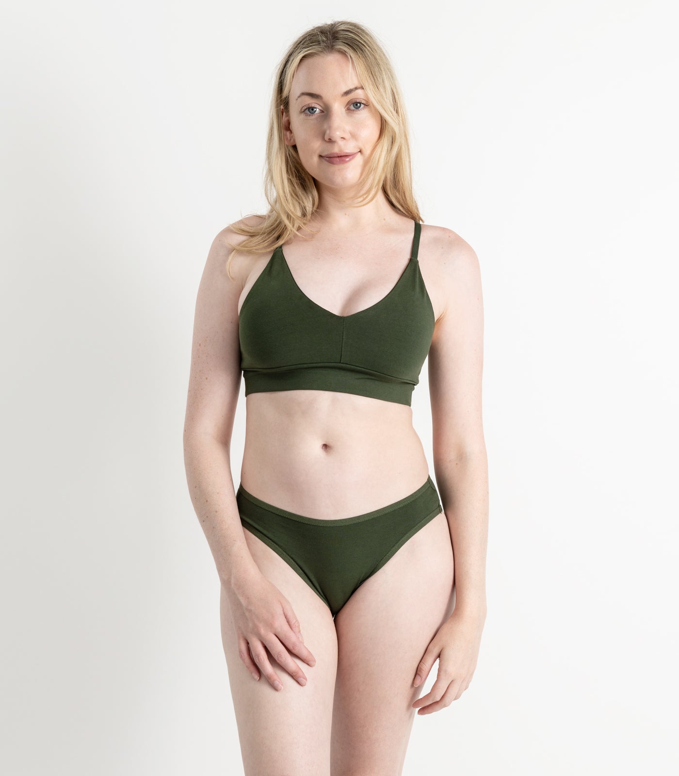 Bhumi Organic Cotton - Classic T-Shirt Bra - Kombu Green