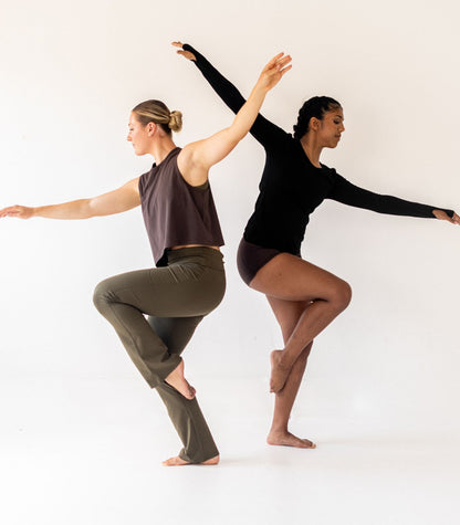 Cropped Lounge Tank - Chocolate Martini