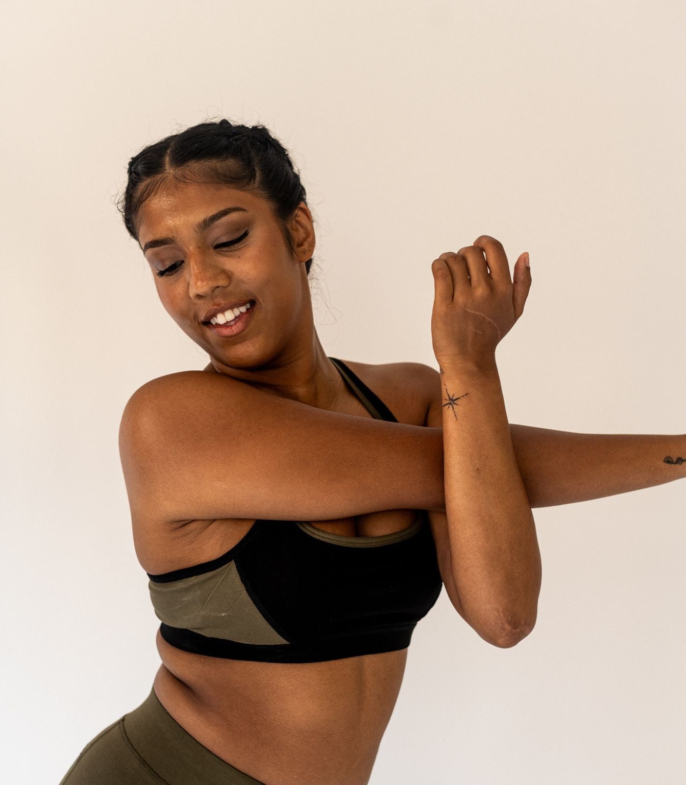 Strap Crop Top - Dark Olive