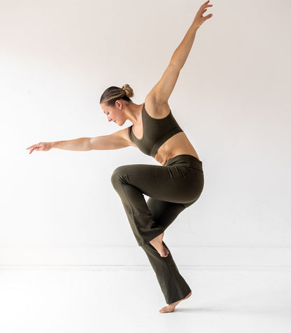 Organic Cotton Wide Leg Leggings