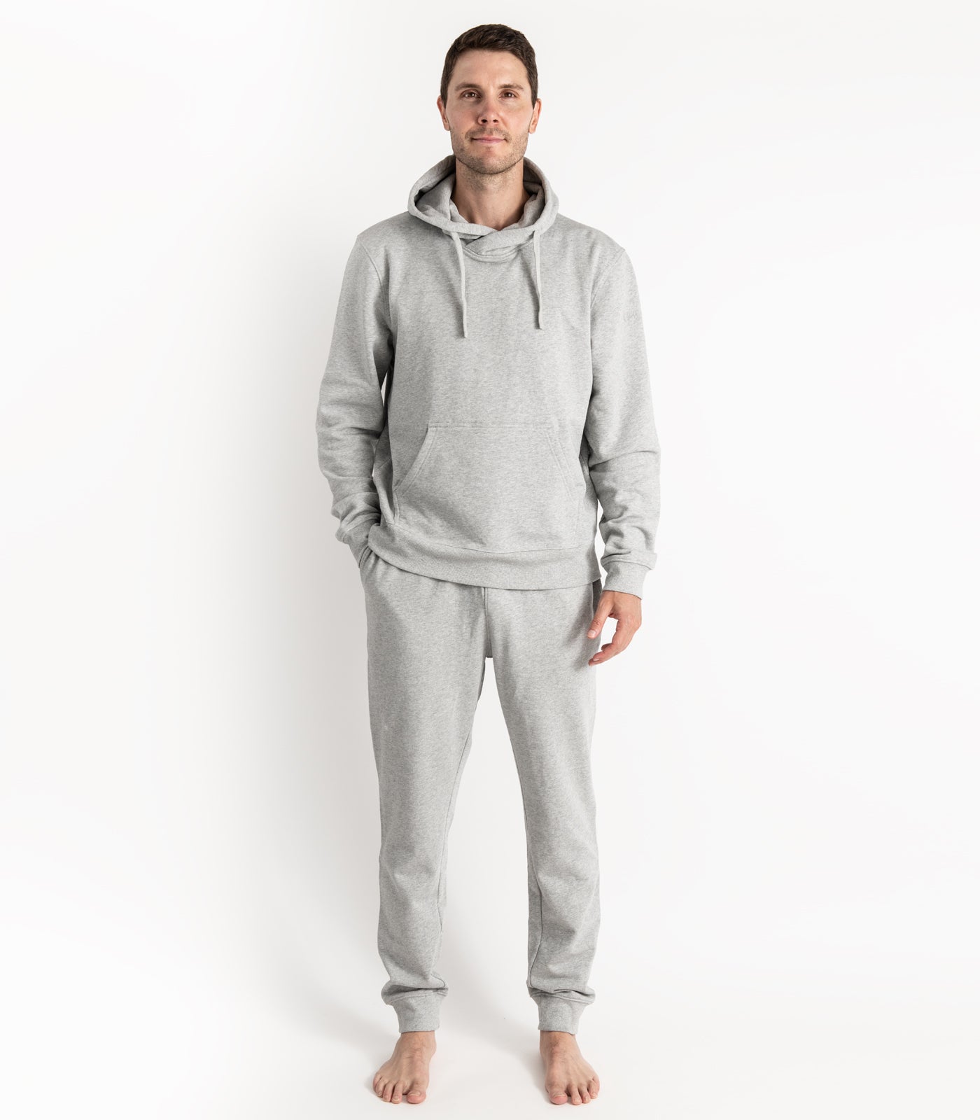 Bhumi Organic Cotton - Men's Hoodie - Light Grey Melange