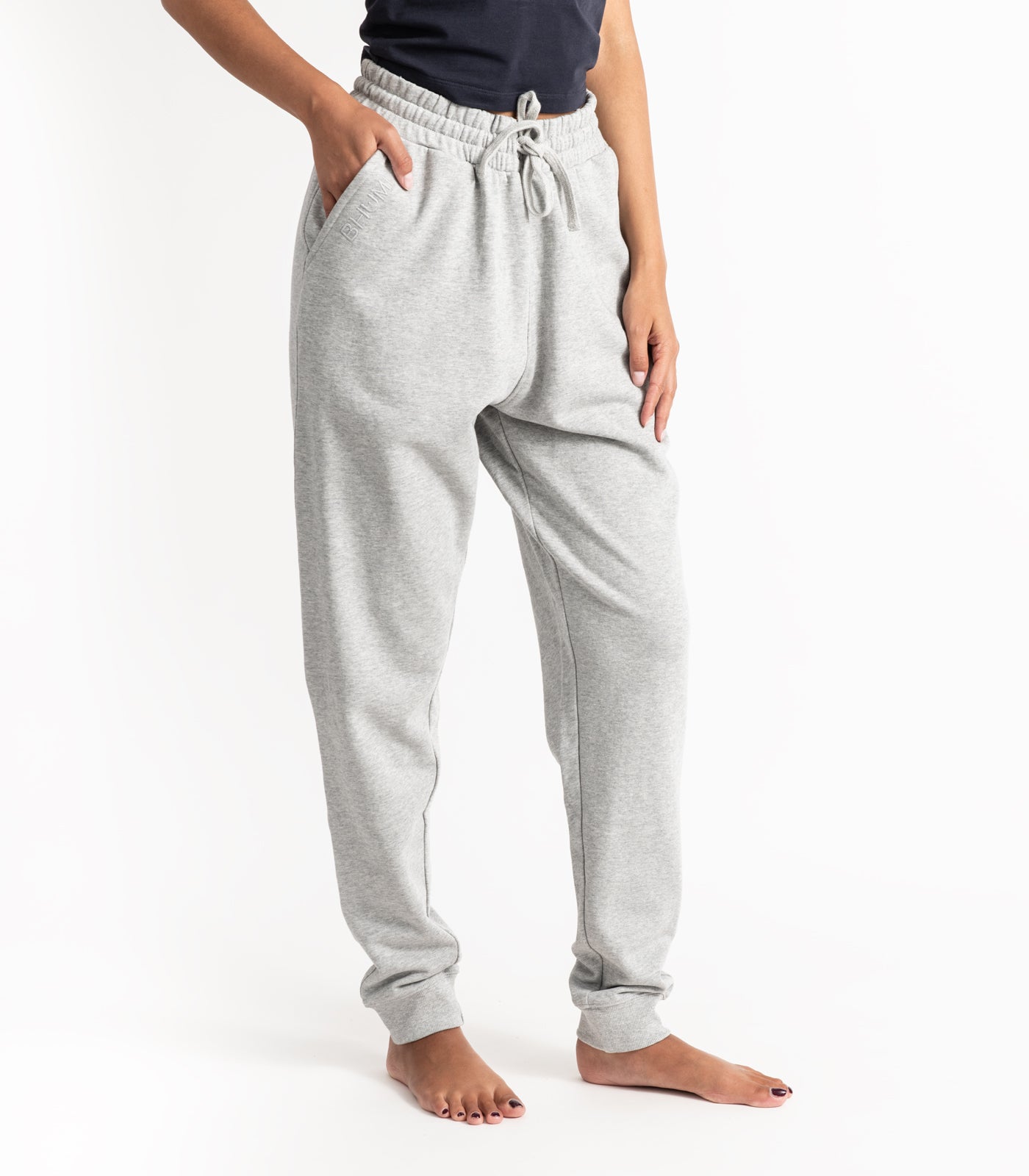 Bhumi Organic Cotton - Track Pant - Light Grey Melange