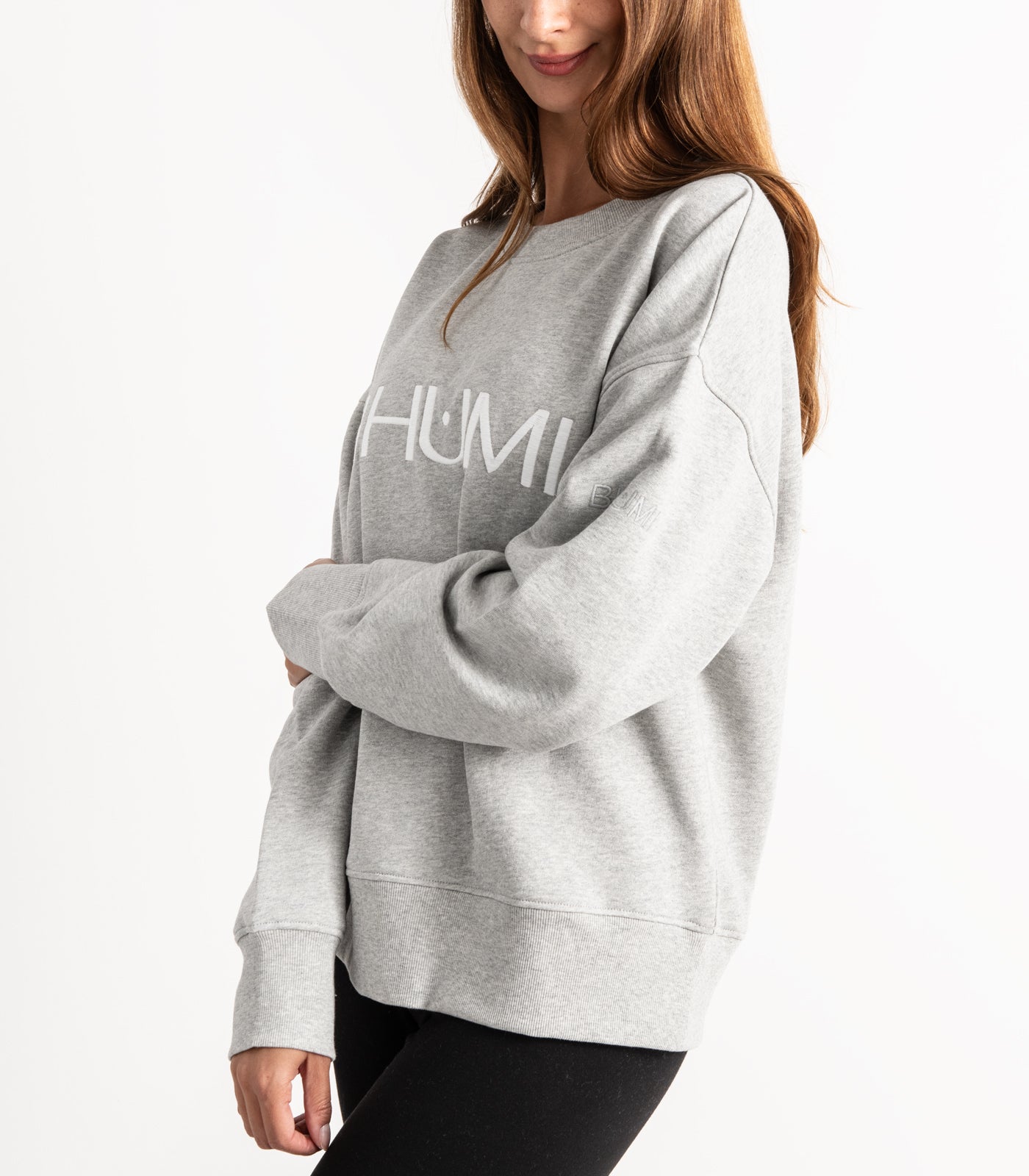 Bhumi Organic Cotton - Sweatshirt - Logo - Light Grey Melange