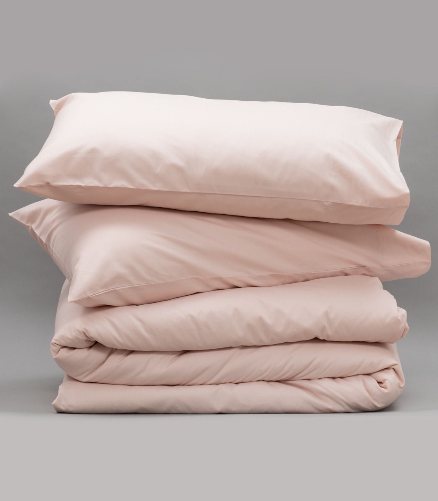 Bhumi Organic Cotton - Sateen Plain Quilt Cover - Light Pink