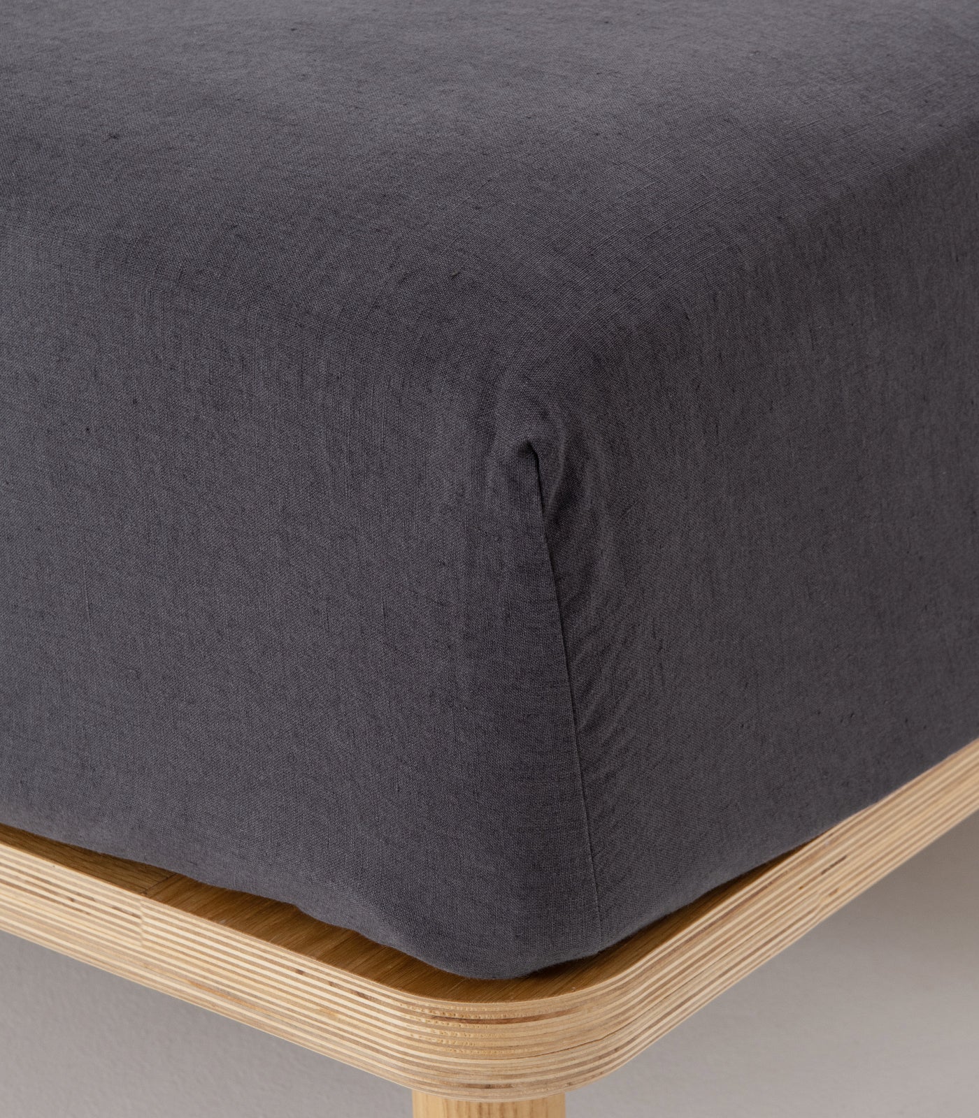 Linen Fitted Sheet Set - Ash