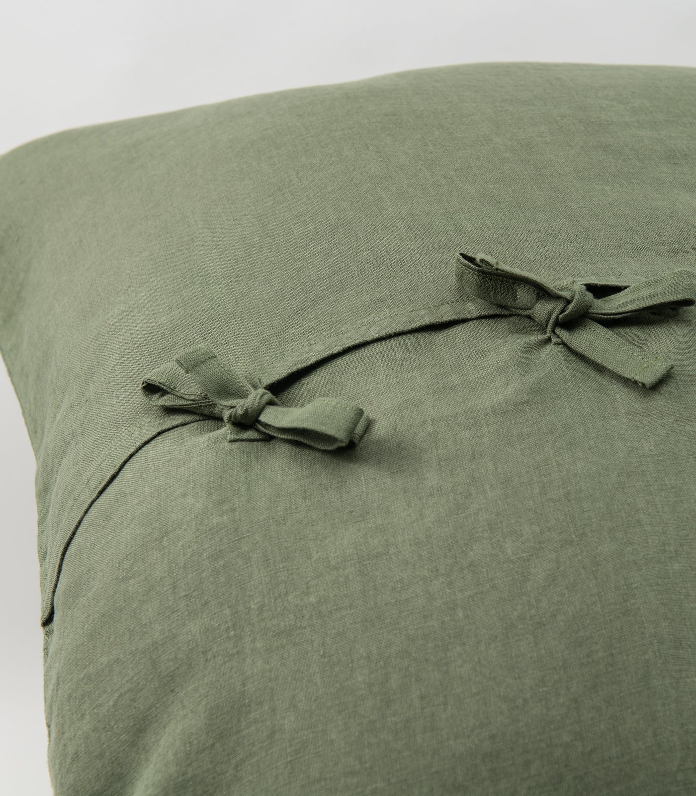 Linen Pillow Cases (pair) - European - Bronze Green