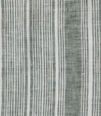 Bhumi Organic Cotton - Linen Sheet Set - Bronze Green Stripe
