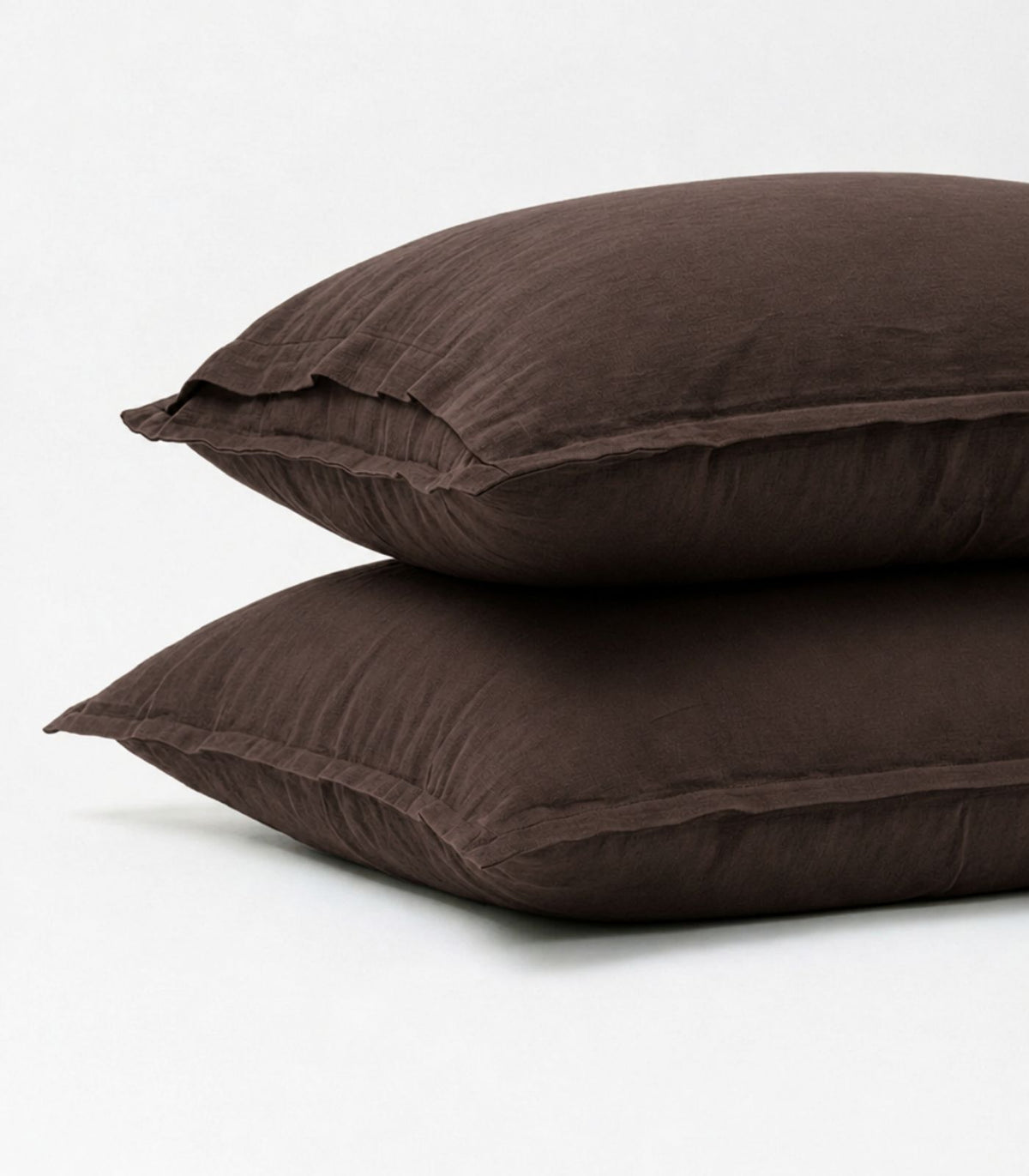 Linen Pillow Case - Chocolate