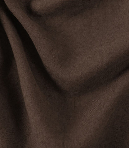 Linen Throw - Chocolate