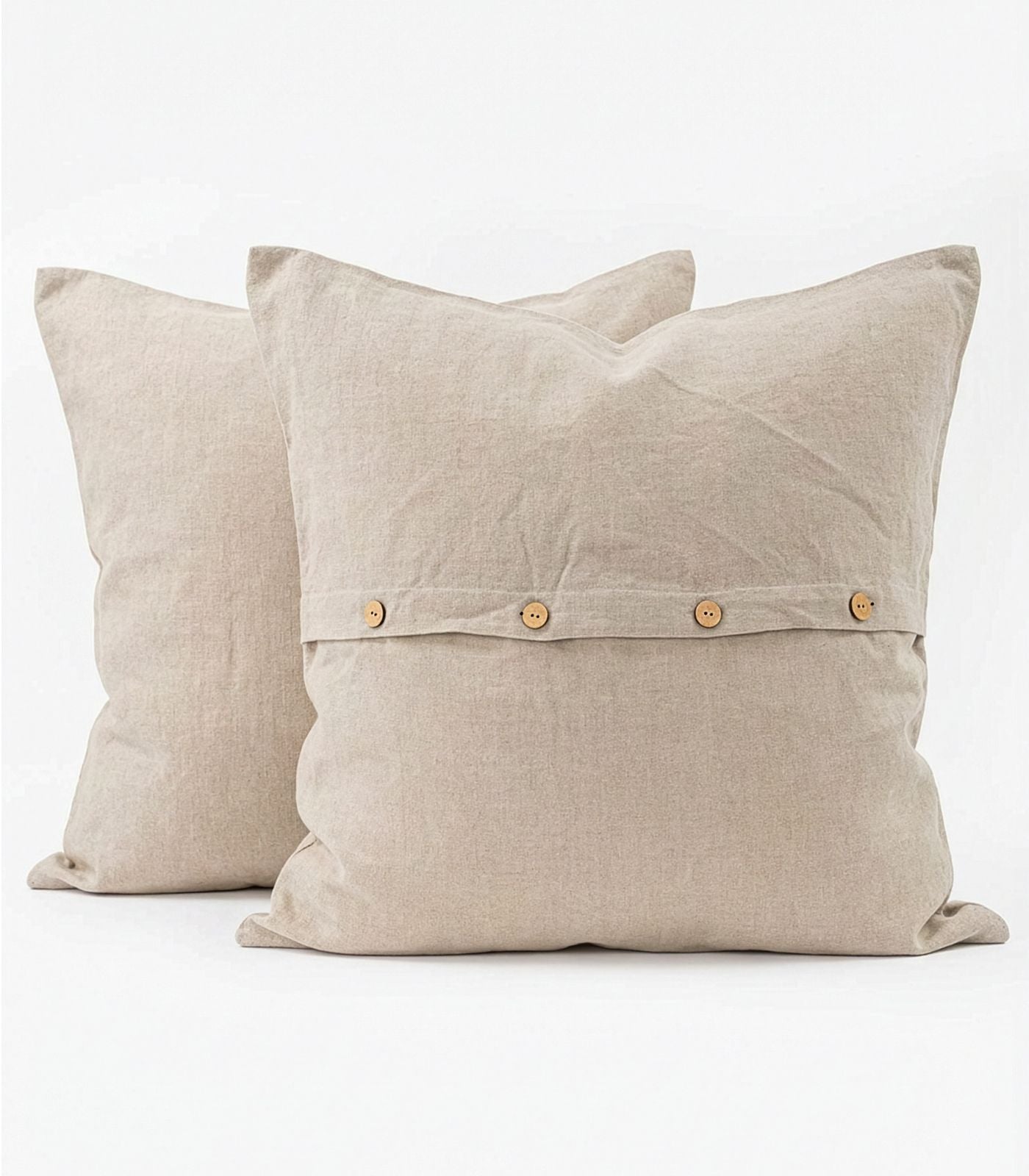 Linen European Pillow Cases - Raw