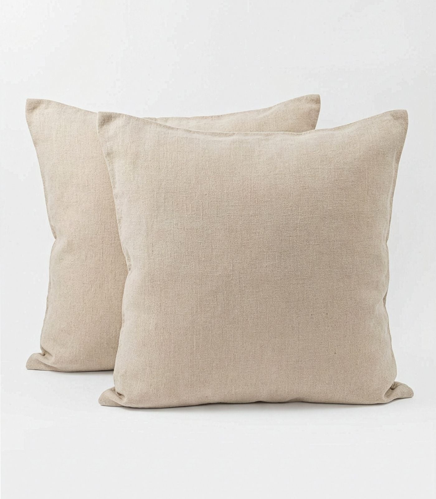 Linen European Pillow Cases - Raw