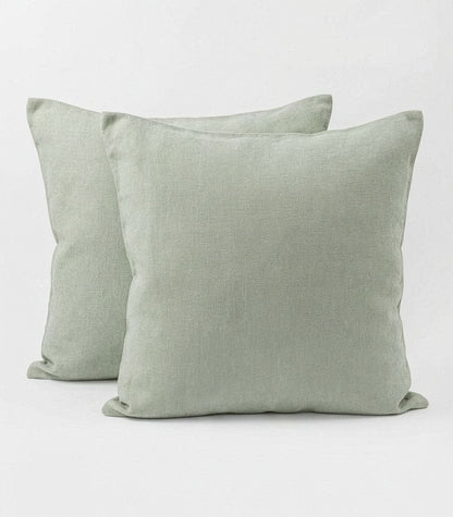 Linen European Pillow Cases - Sage