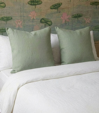 Linen European Pillow Cases - Sage