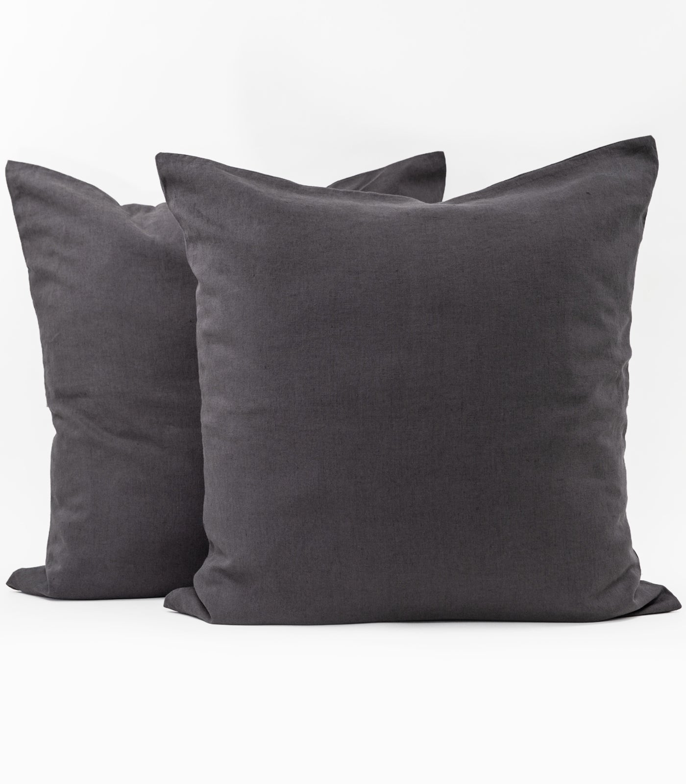 Linen European Pillow Cases - Ash