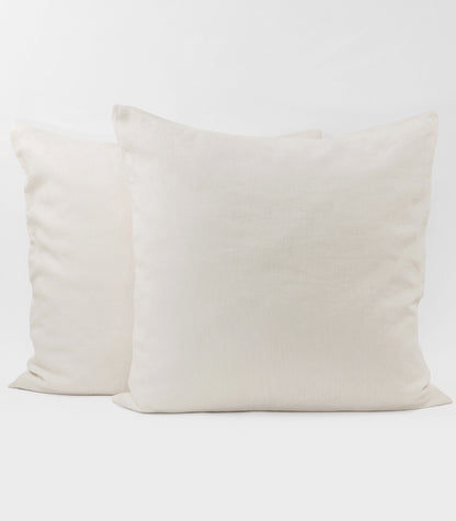 Linen European Pillow Cases - Natural