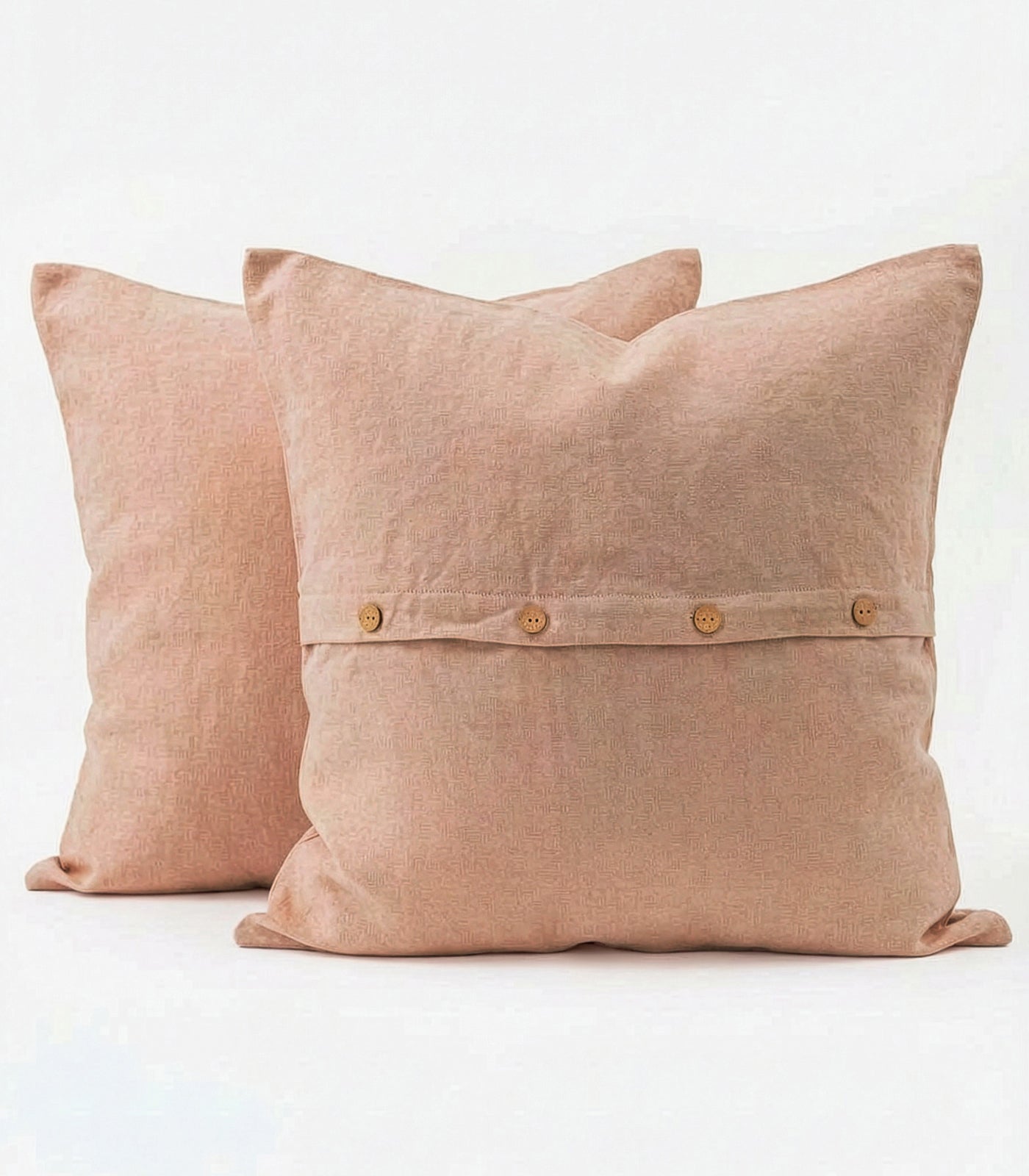 Linen European Pillow Cases - Terracotta Blush