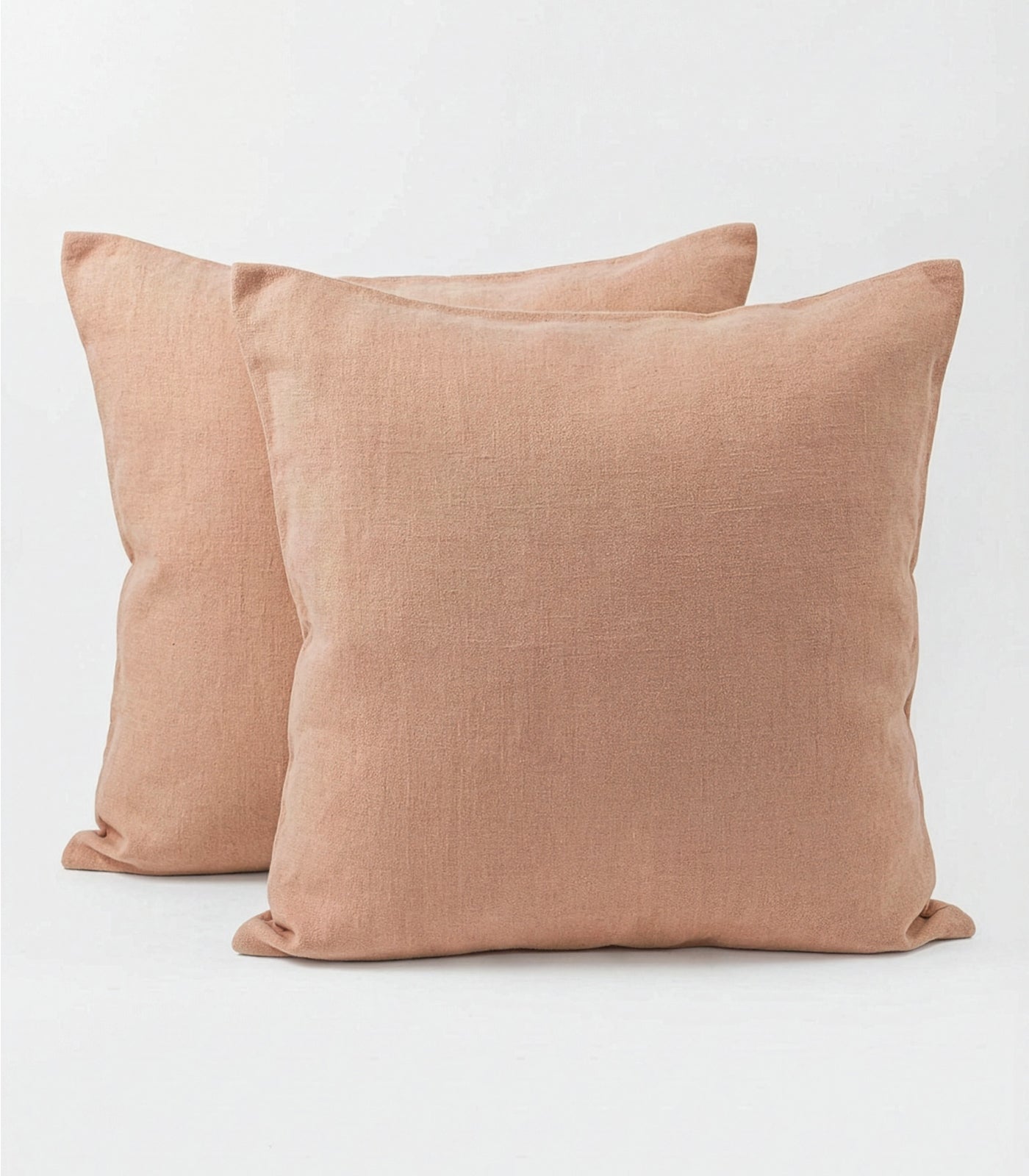 Linen European Pillow Cases - Terracotta Blush