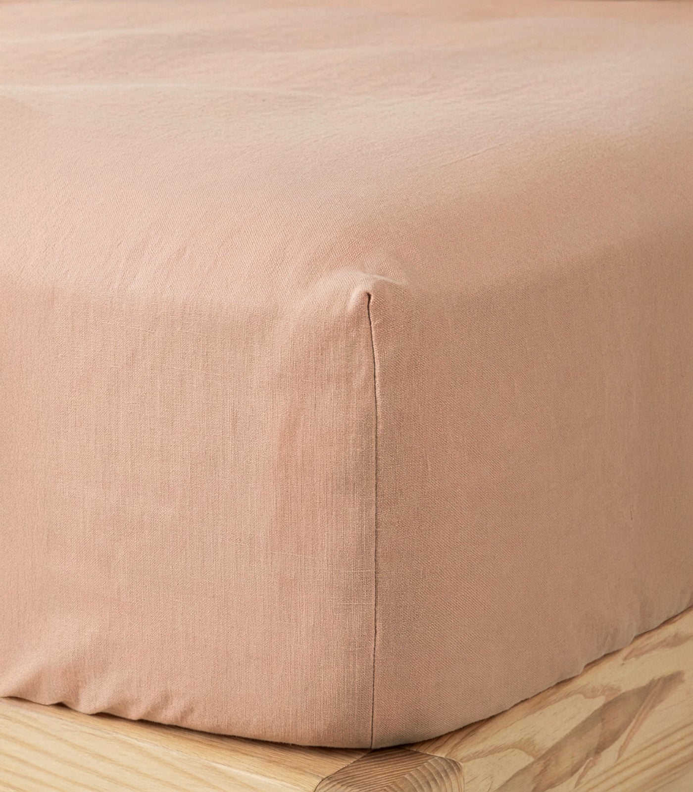 Linen Quilt Cover Set - Terracotta Blush