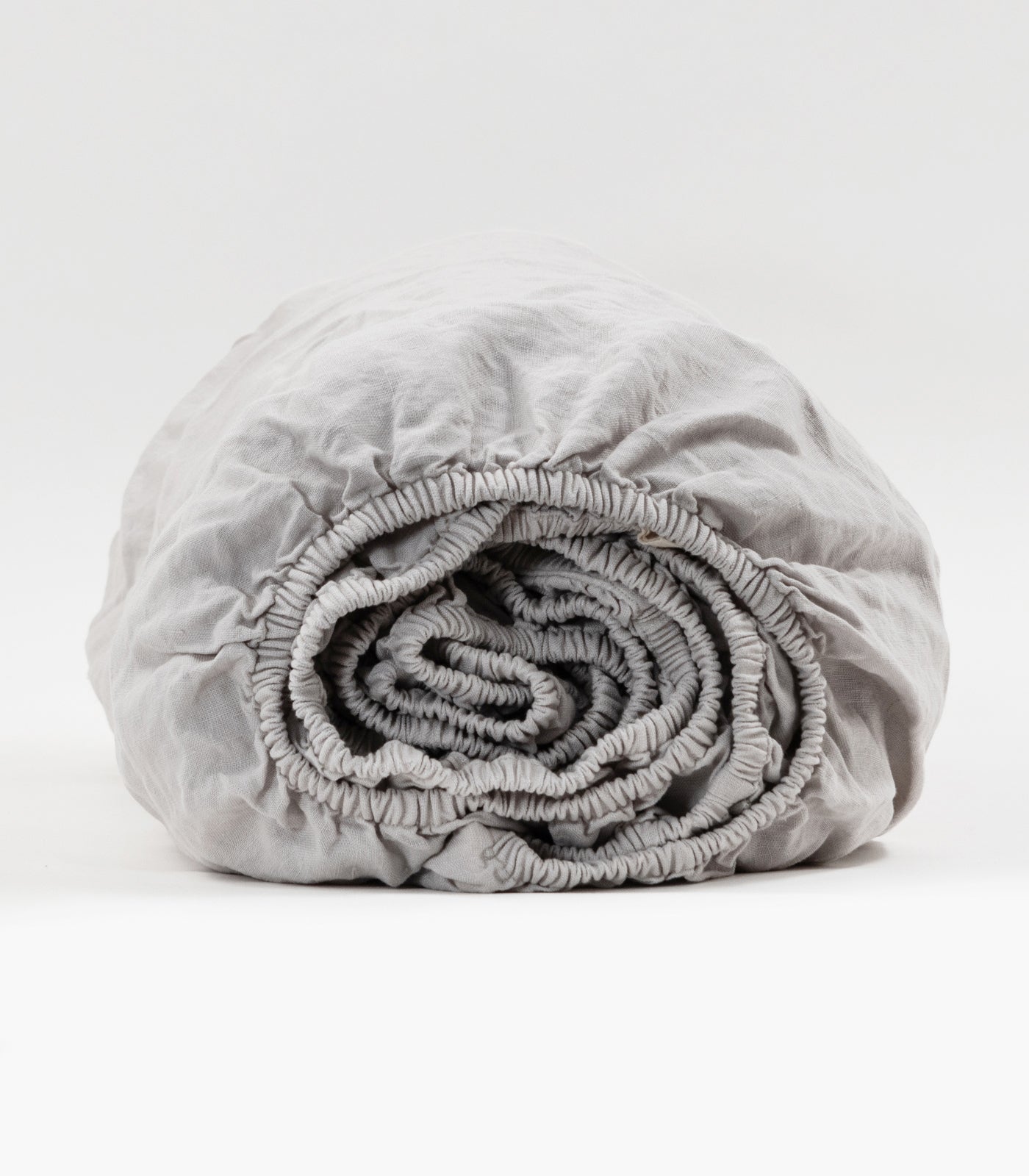 Linen Fitted Sheet Set - Fog