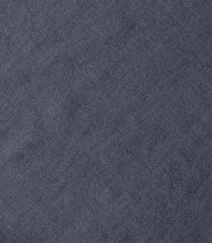 Bhumi Organic Cotton - Linen Plain Quilt Cover Set - Metallic Blue