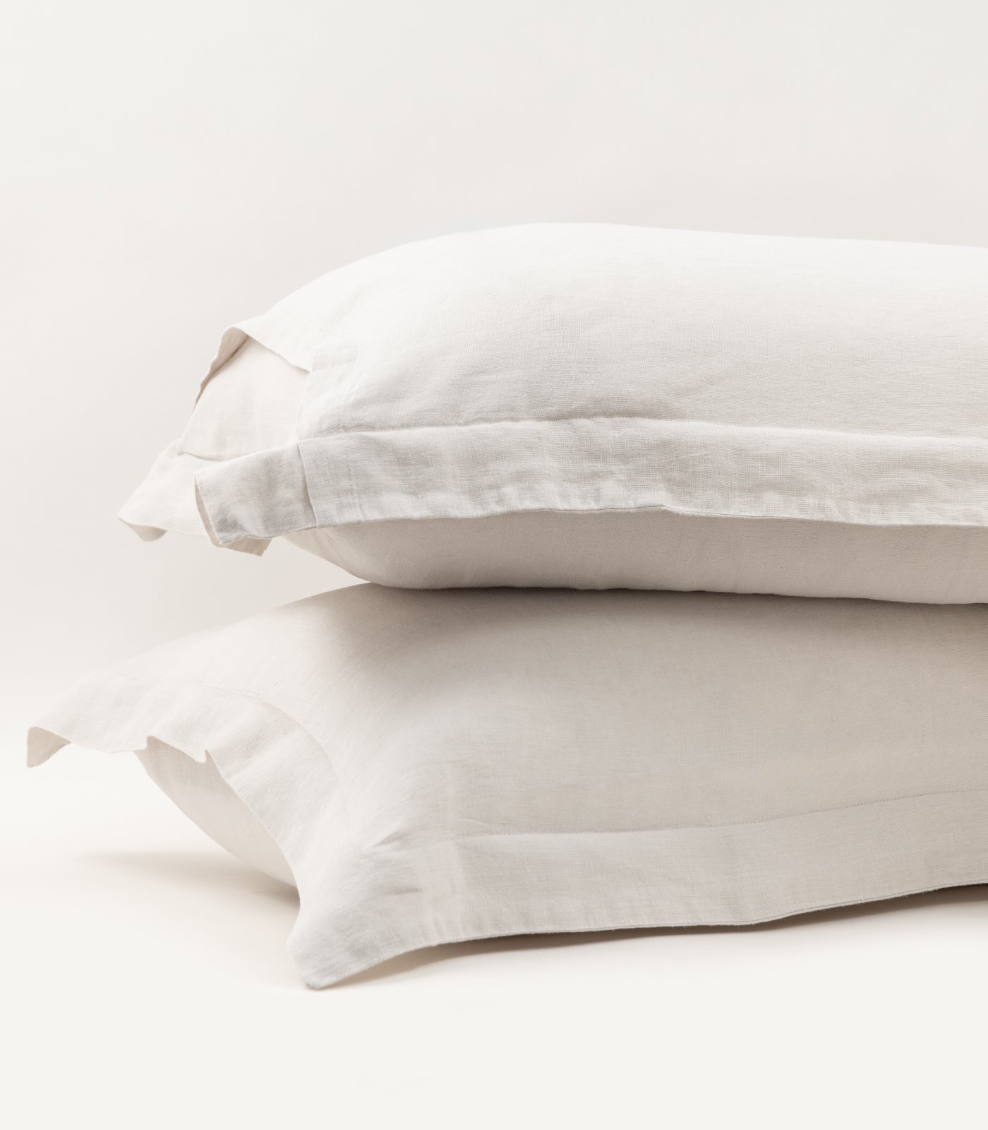 Bhumi Organic Cotton - Linen Pillow Cases (Pair) - Ice