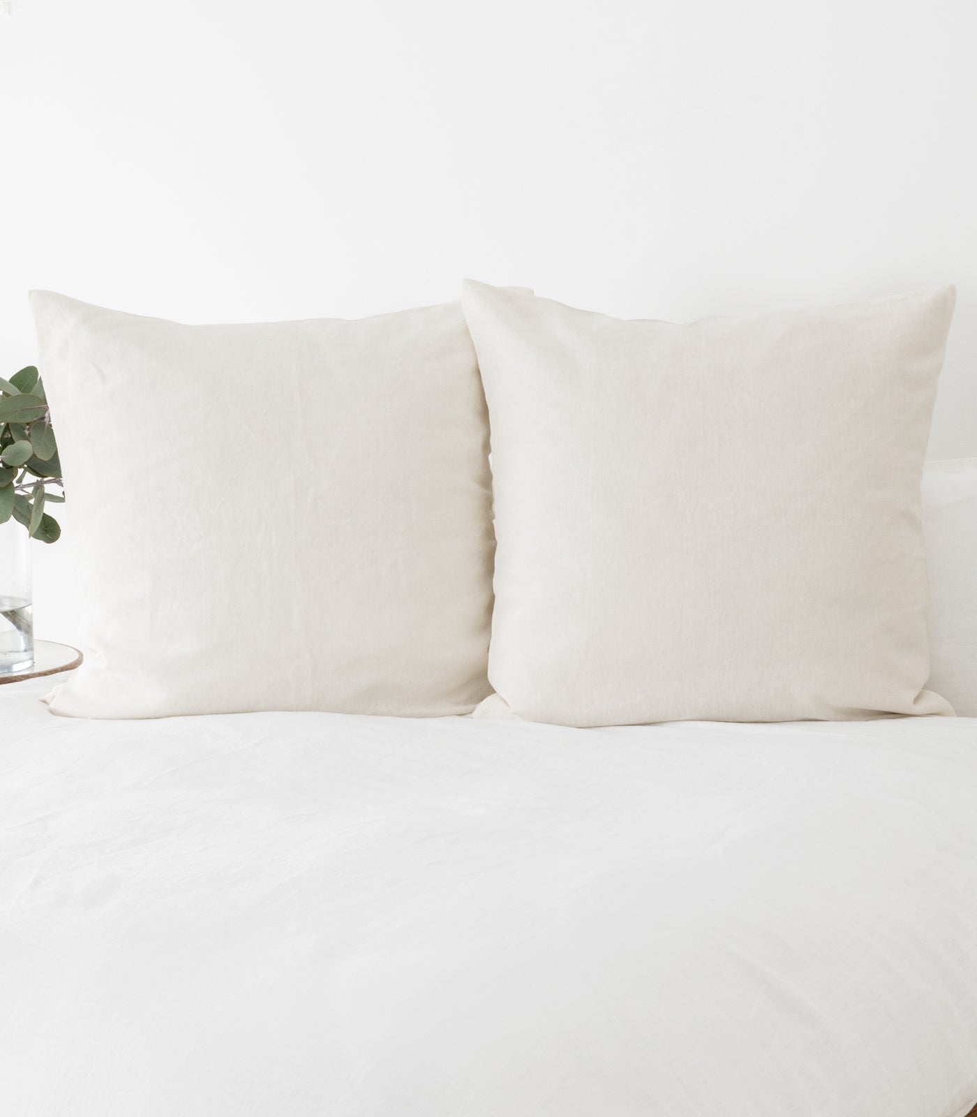 Linen European Pillow Cases - Natural
